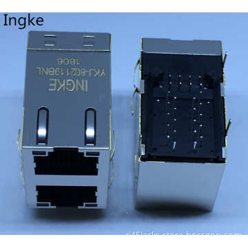 Ingke YKJ-802119BNL 100% cross RJMG121532110ER Through Hole RJ45 Magnetic Jack Connectors